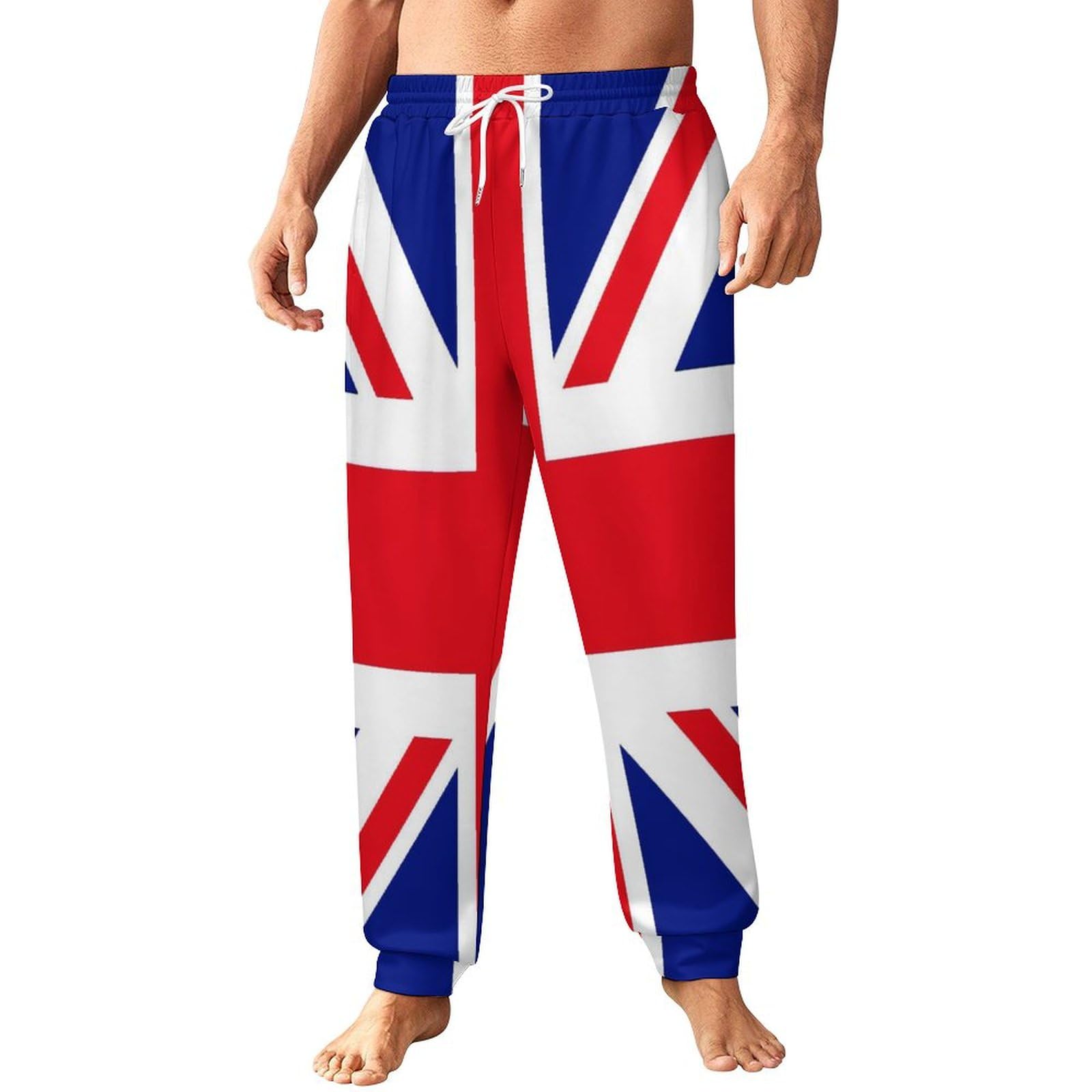 Yaxinduobao Men's As Pic British Flag Sweatpants Jogger Lounge Pants For Wo Athletic Bottom