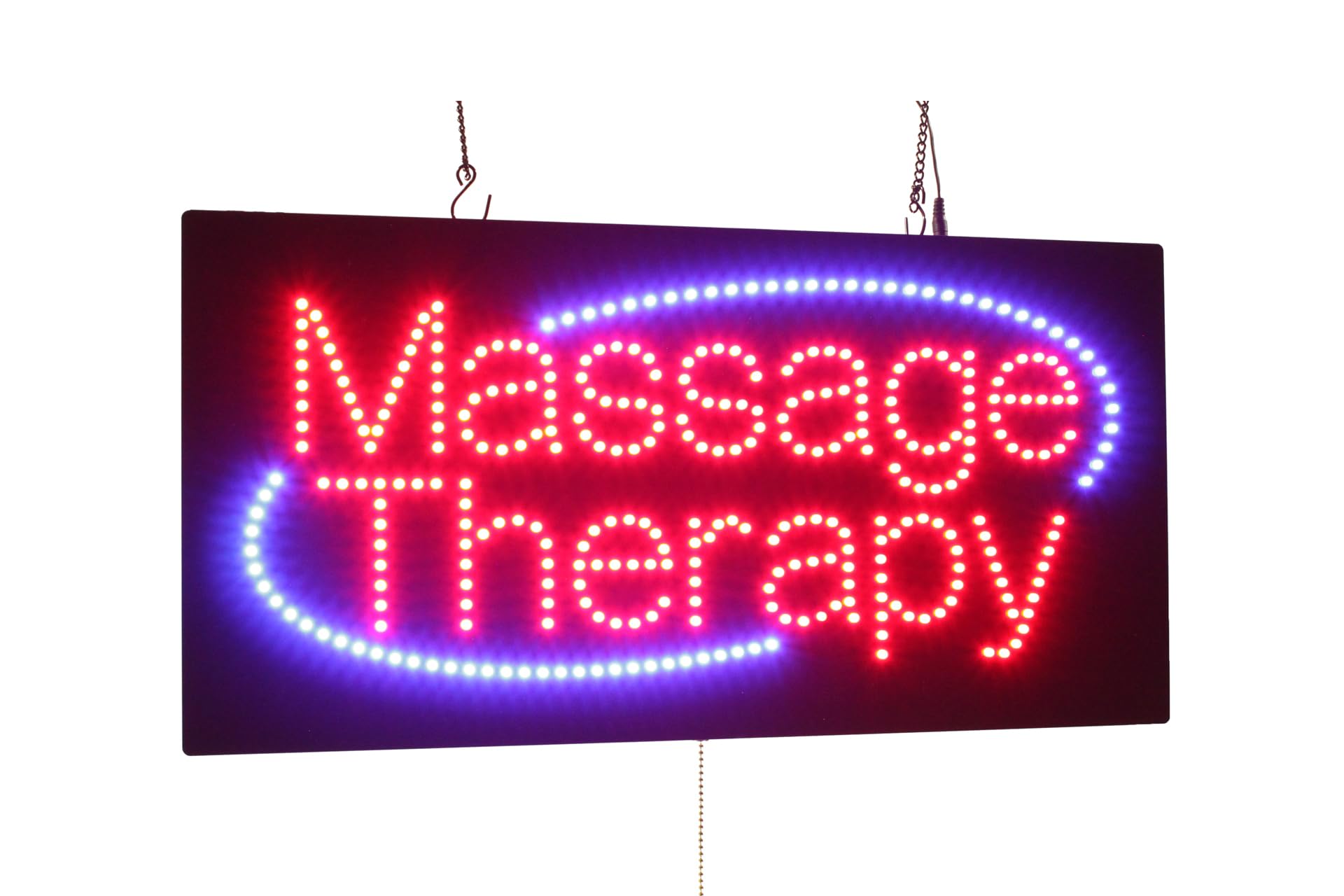 Massage Therapy Sign, 24"x12", 60x30cm, TOPKING, LED, Neon, Florescent, Signage, Signboard, Display, Billboard, Screen, Grand Opening, Gift