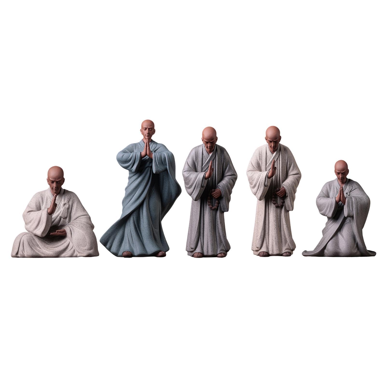 Amazon.co.jp: DeeRace 陶器粘土仏教僧侶フィギュア彫刻手彫り