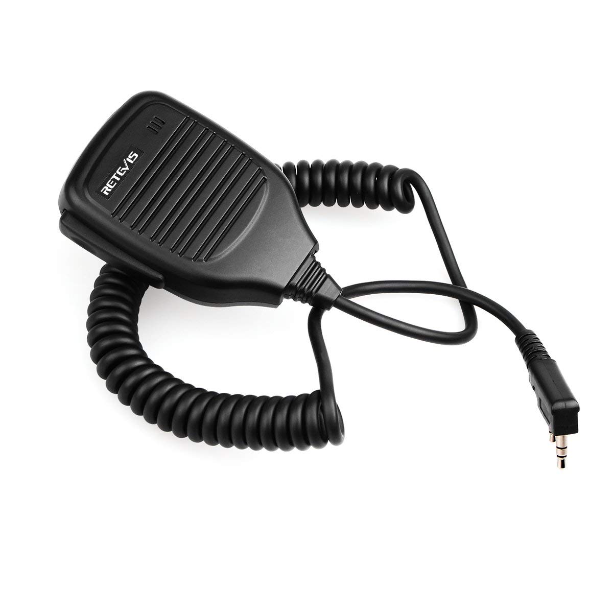 Retevis Walkie Talkie Altoparlante Microfono 2 Pin Walkie Talkie Microfono Compatibile con Baofeng UV-5R BF-88E BF-888S Ricetrasmettitore RT24 RT27 Kenwood Sunreal (5 Pezzi)