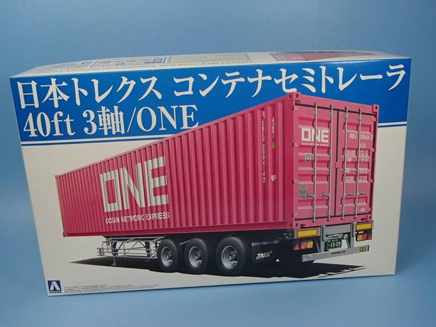 Amazon.co.jp: 青島 1/32 日本トレクス コンテナセミトレーラ 40