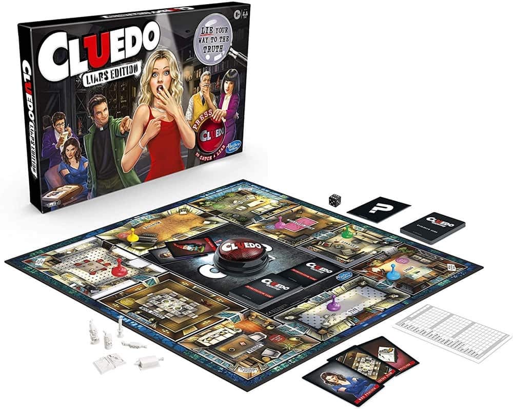 Hasbro Gaming Cluedo Liars Edition Board Game; Murder Mystery Game for Children from 8 Years Old; Expose Dishonest Detectives With the Liar Button
