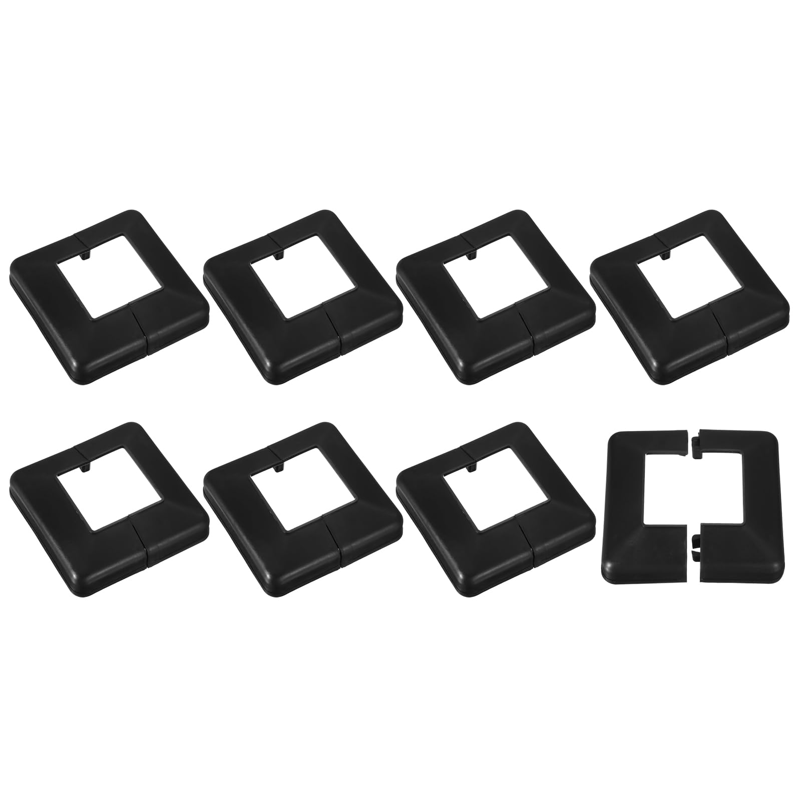 Copertura Per Base Palo 50x50 Mm - 6 Piastre Decorative Per Ringhiere, Scale E Recinzioni, Plastica Bianca - Foto 10