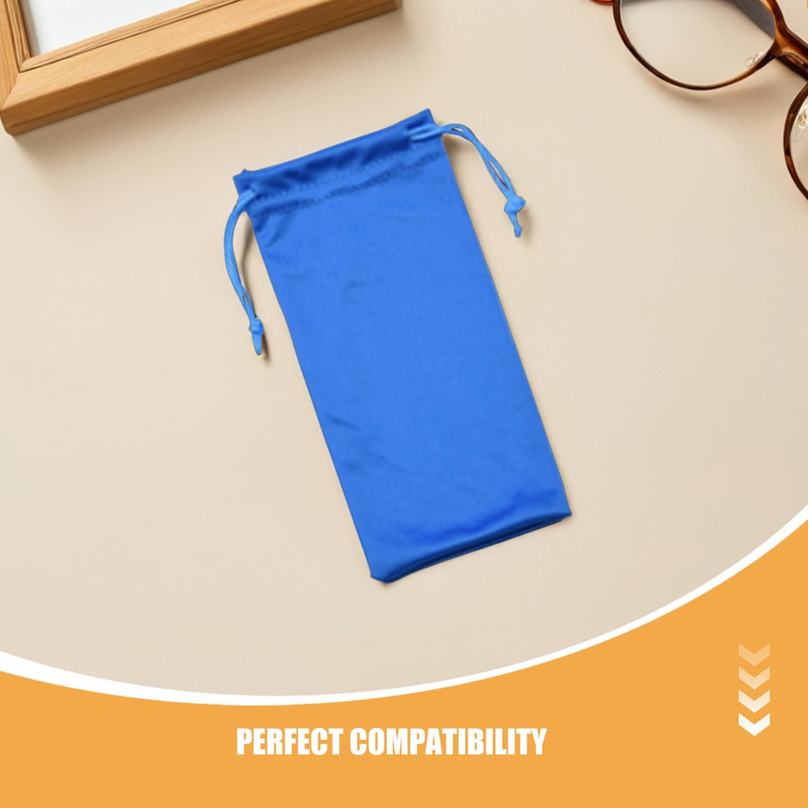 Hohopeti Custodia Morbida in Microfibra per Occhiali da Sole e Vista 9x18 Cm Coulisse, Set da 100 Pezzi Antipolvere per Viaggi, Casa e Scuola