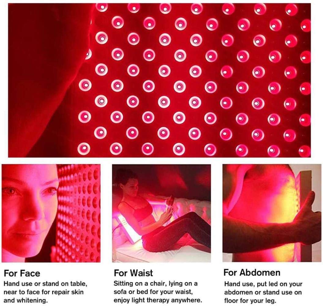 Red Led Light Therapy, Panel Cabeza Floormassage de calefacción para la reparación de la piel del problema y los músculos para aliviar el dolor