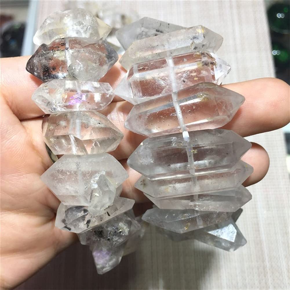 Regalo for la Familia Piedras Naturales y Herkimer Diamante Piedra en Bruto Cristales Cristal de Cuarzo Transparente Piedra de la Suerte Inicio Colecciones