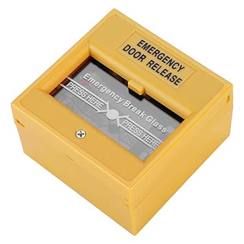 Wedinard Durable Break Alarm Button, Fire-Proof Alarm Button, for Home Security Tool Shopping Mall Exit Door Use