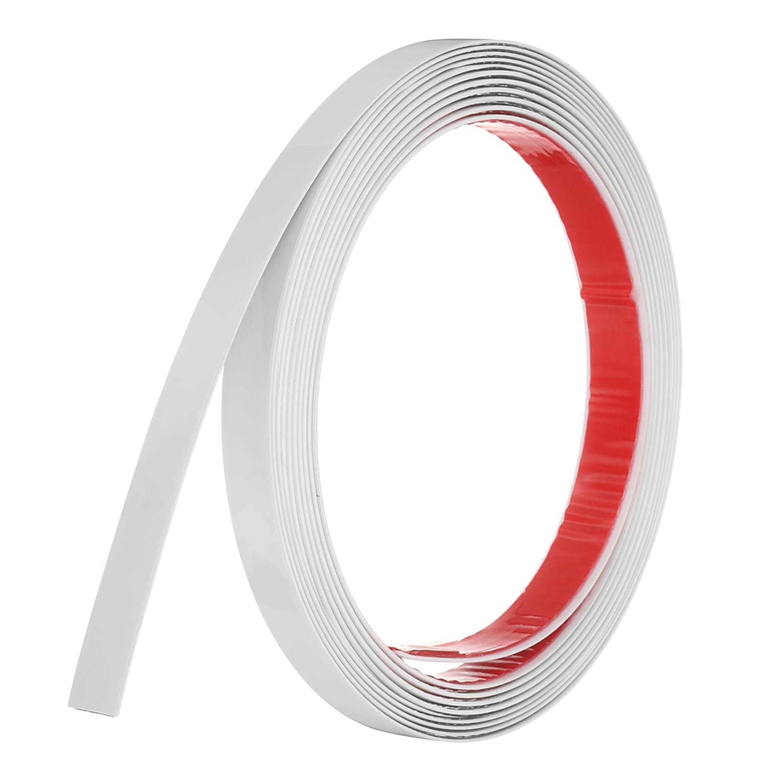 sourcing map Beige Peel and Stick Molding Trim, 0.6 Inch x 9.8 ft Self-Adhesive Mirror Tape, Flexible PVC Border Strip for Wall Decoration Tile Edge Ceiling Floor Frame Furniture Decoration โ image 1