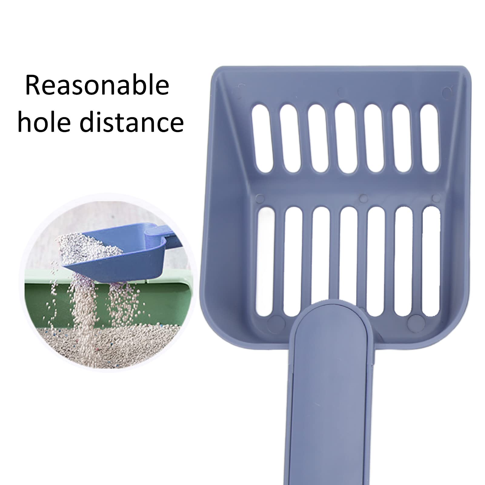 Pala per Lettiera per Gatti Lettiera per Cani e Gatti per Animali Paletta per Lettiera in Plastica per Gatti Domestici(Blu - In scatola)