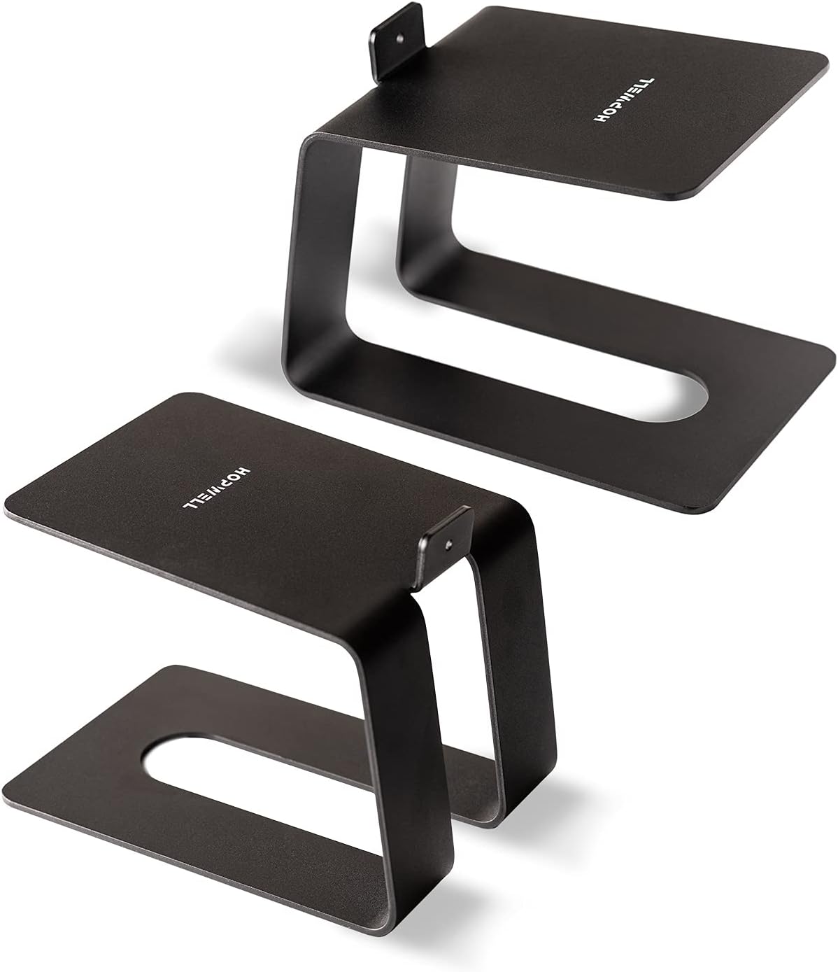 HOPWELL Desktop Speaker Stands ( Steel, White Logo)