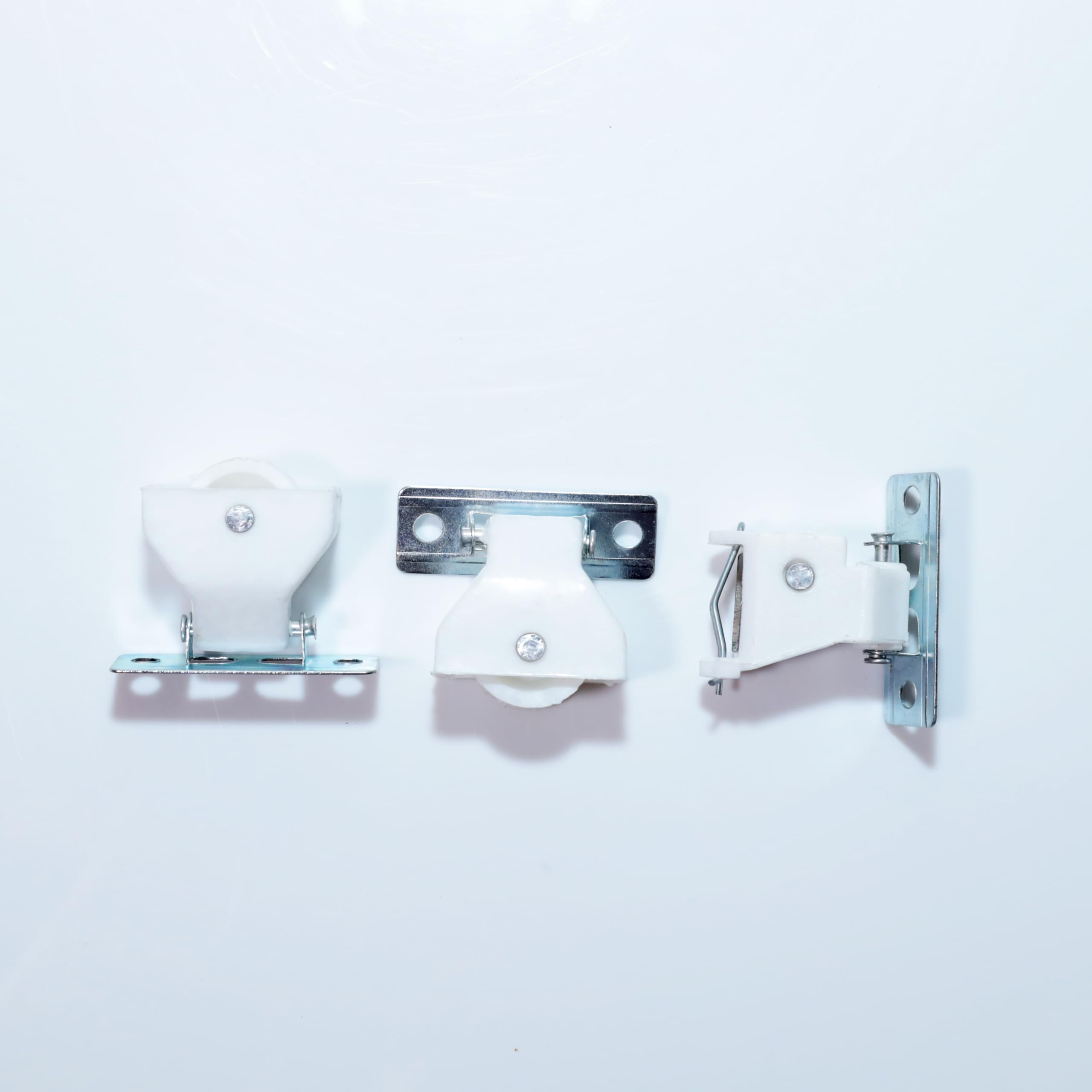 Plastic, Aluminium Chic Blind Control Unit Includes 2 Pulleys and Locking Unit with Screws & Wallplugs, White, Standard — Amazon image 3