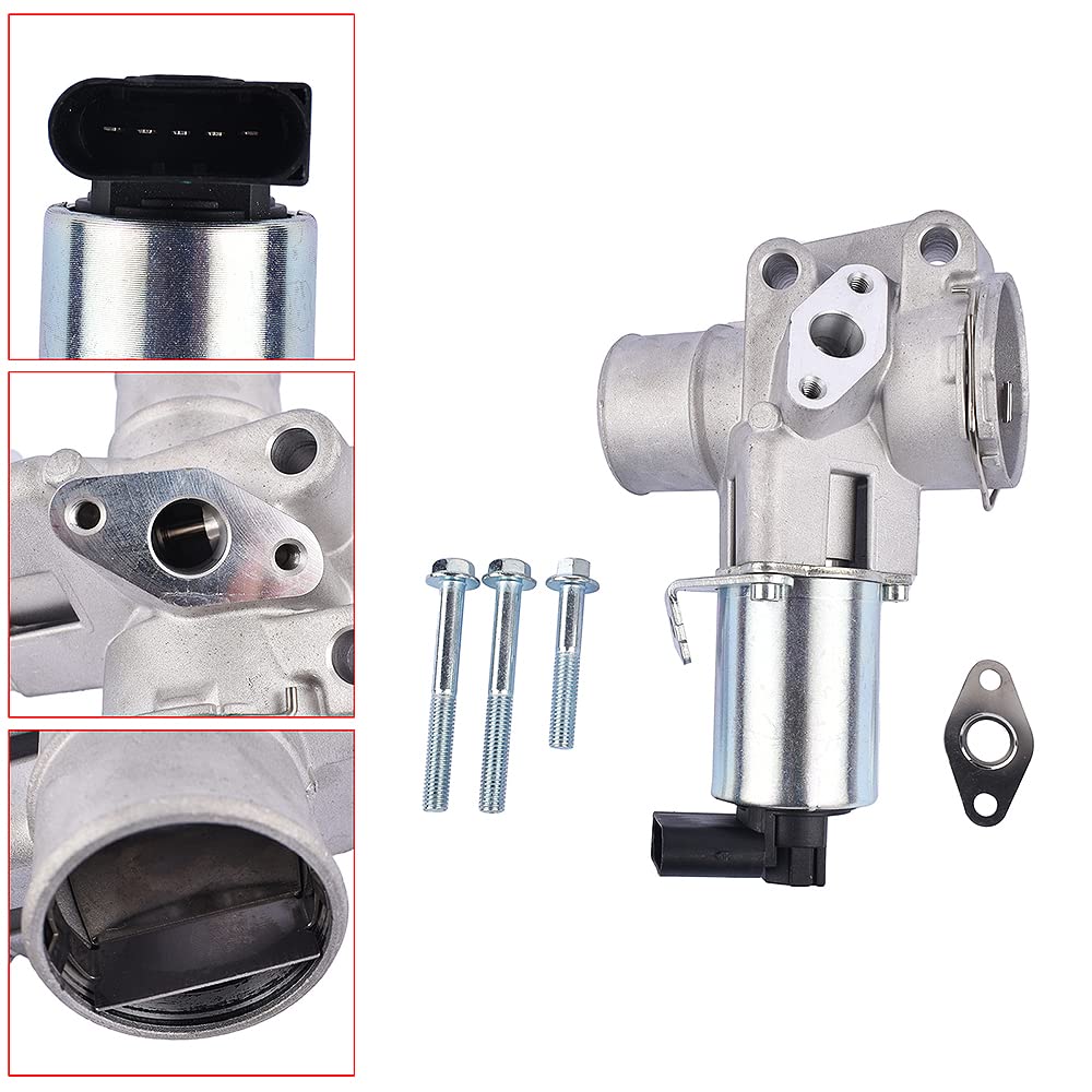Valvola EGR con guarnizione a 5 poli 6600901054 Compatibile con Cabrio 450 City-Coupe 450 Fortwo Cabrio 450 Fortwo Coupe 450 0.8 CDI 1999-2007