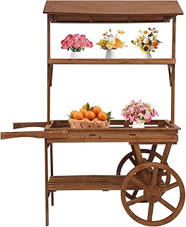 12 Kitchen Corner Decor Ideas for Pretty Functional Accents 101 JOMCYDM Wooden Vintage Flower Cart Display Stand with Wheels 3 Tier Larg...