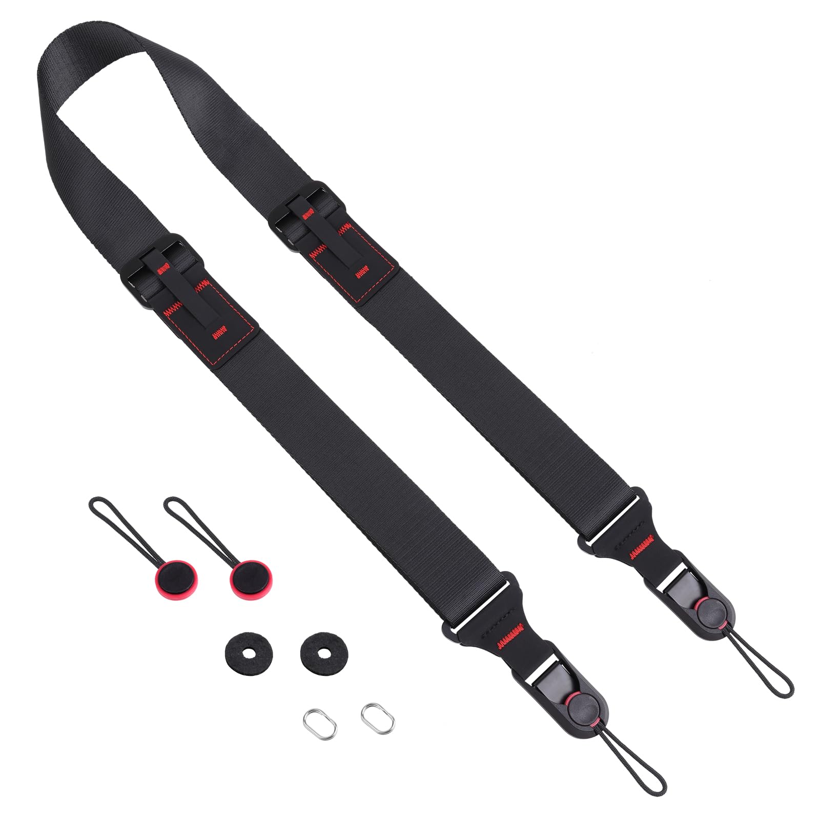 NVGVUP Kameragurt mit Schnellverschluss, Verstellbarer Kamera-Schultergurt: Schnelle Längenjustage, Vollformat-Kameragurt, Nylon Kamera Band für SLR DSLR digitale Kamera (Metallschnalle)