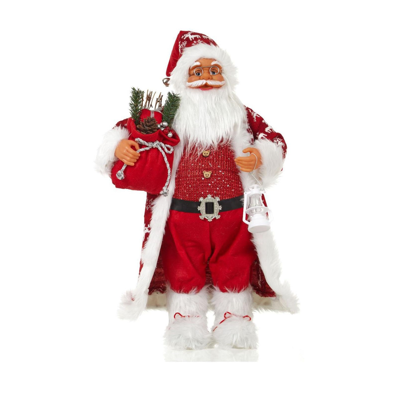 Amazon.co.jp: クリスマスサンタ置物、スタンディングクリスマス