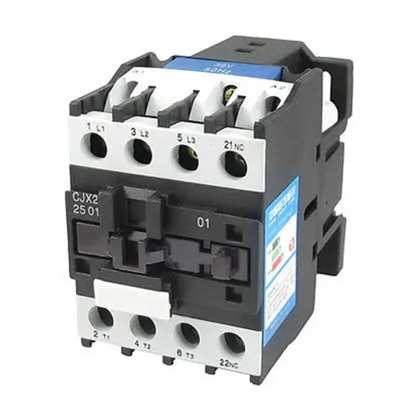 PWANUIGTE 220V Coil Motor Controler AC Contactor 3 Pole 3P NC 660V 11KW CJX2-2501