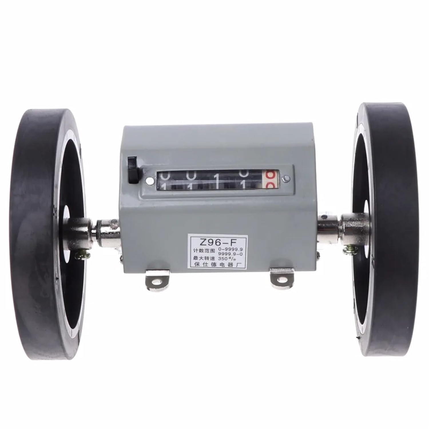 Z96-F Mechanical Length Distance Meter Counter Double Rolling Wheel 0-9999.9m