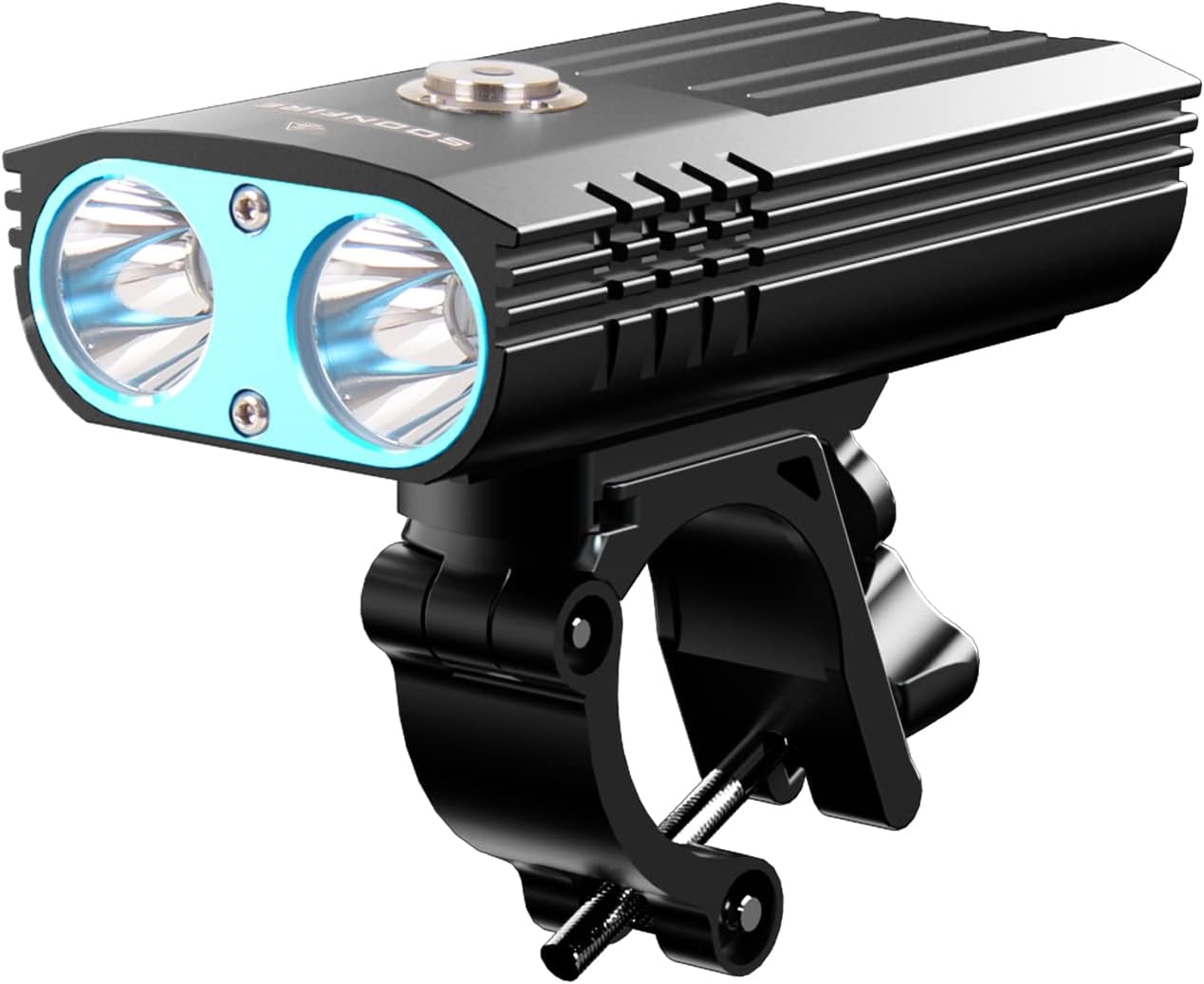 Soonfire FD38S USB Rechargeable Bike Headlight,Two Cree XM-L2 LED 1870 Lumens,Waterproof Super Bright Bicycle Light,Simple Assembly and Disassembly