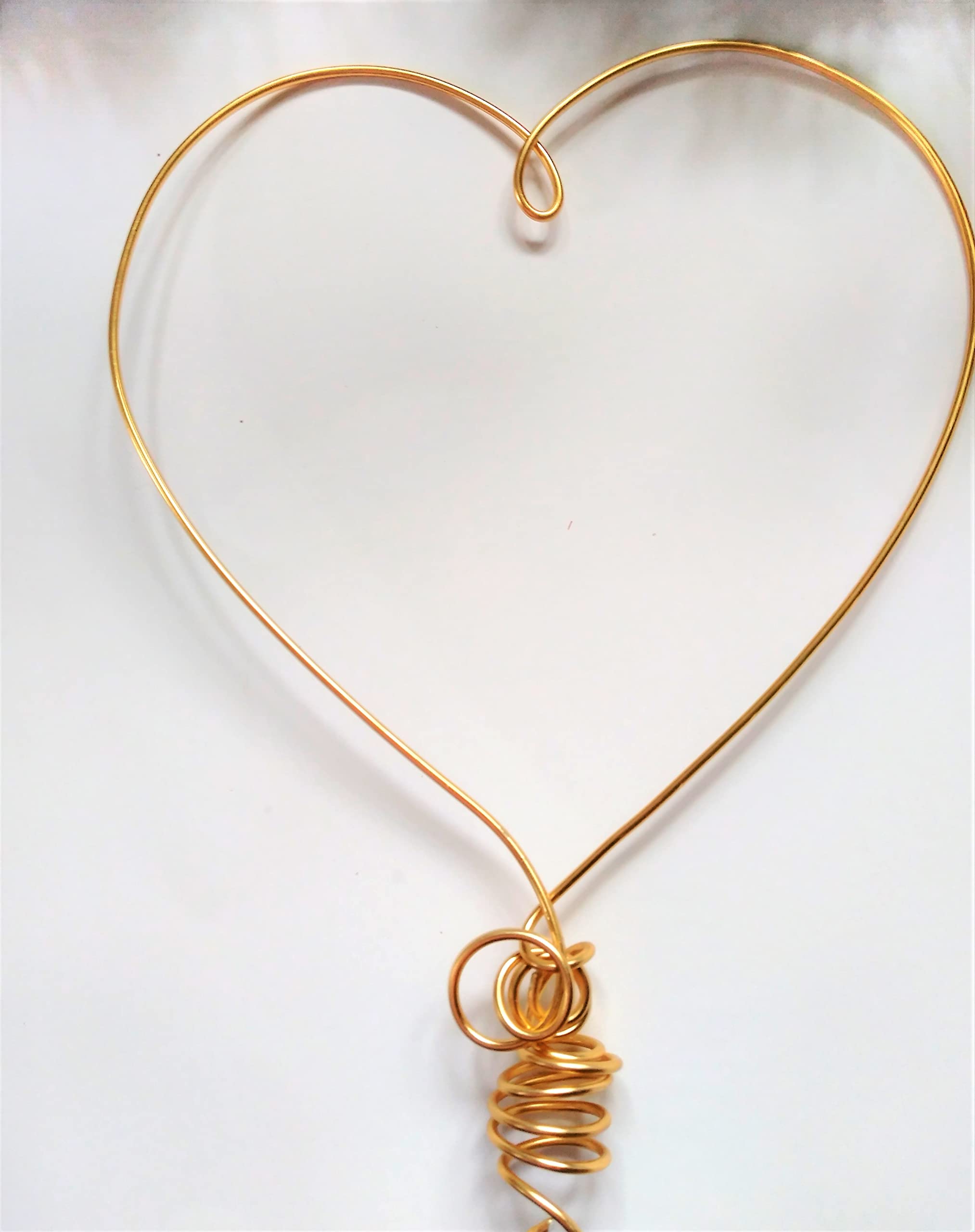 Wire Heart Tree Topper For Christmas Holiday Decor In Custom Color