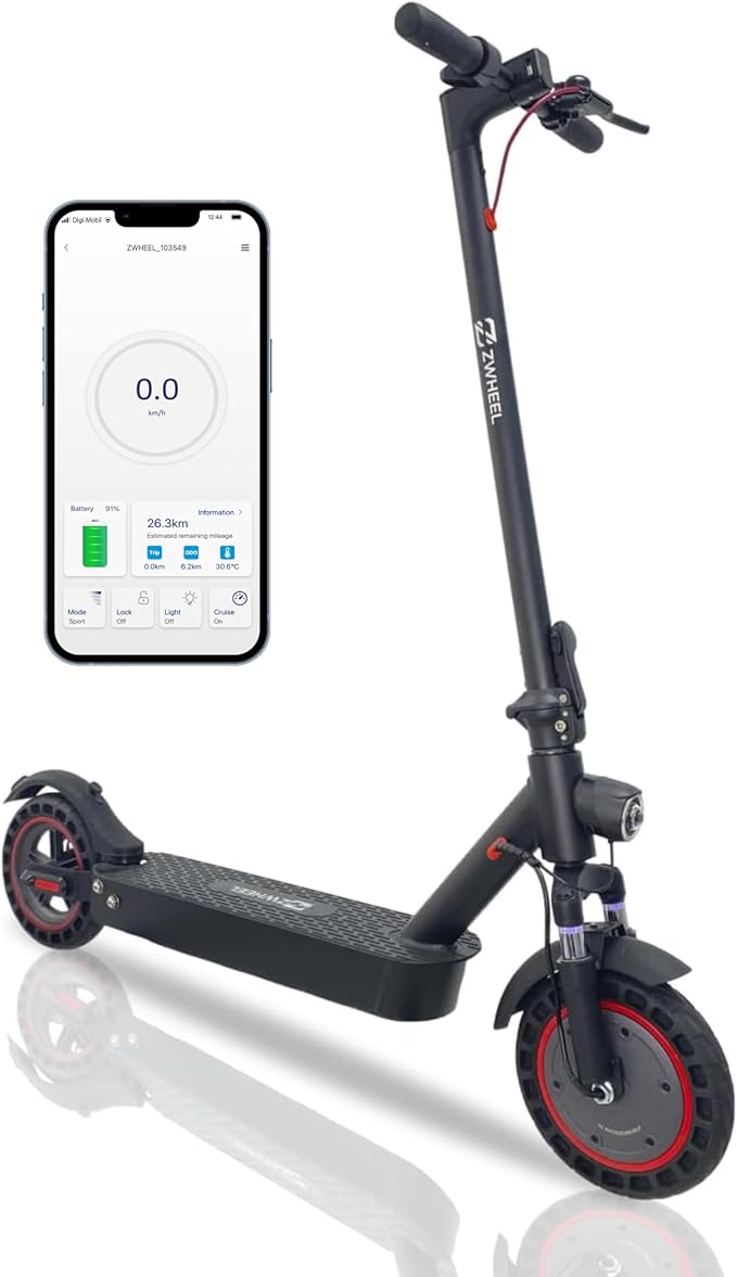 ZWHEEL Patinete Eléctrico ZLIONX-MAX para Adultos con Motor de 400W y Gran Autonomía