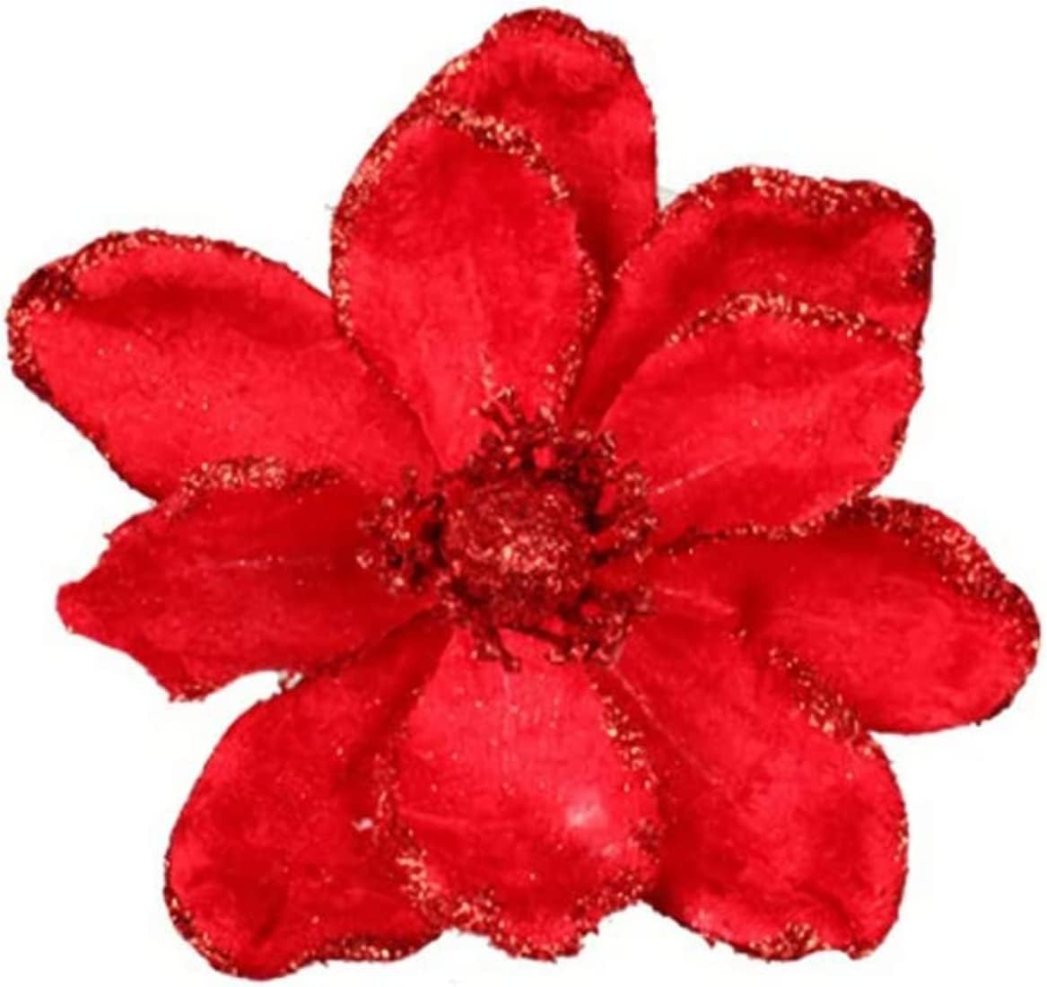 JAIJY 12 Pcs Christmas Tree 10.6 Inches Fake Flower Artificial Flowers Xmas New Year Floral DIY Wedding Party Bouquets Decor : Home & Kitchen