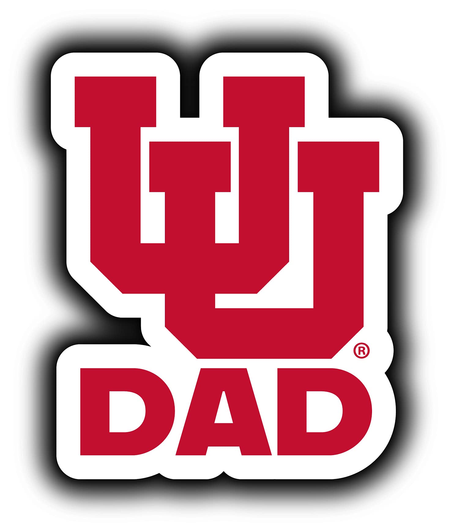 Utah Utes 4-Inch Proud Dad Decorative Decal Officially Licensed Collegiate Product