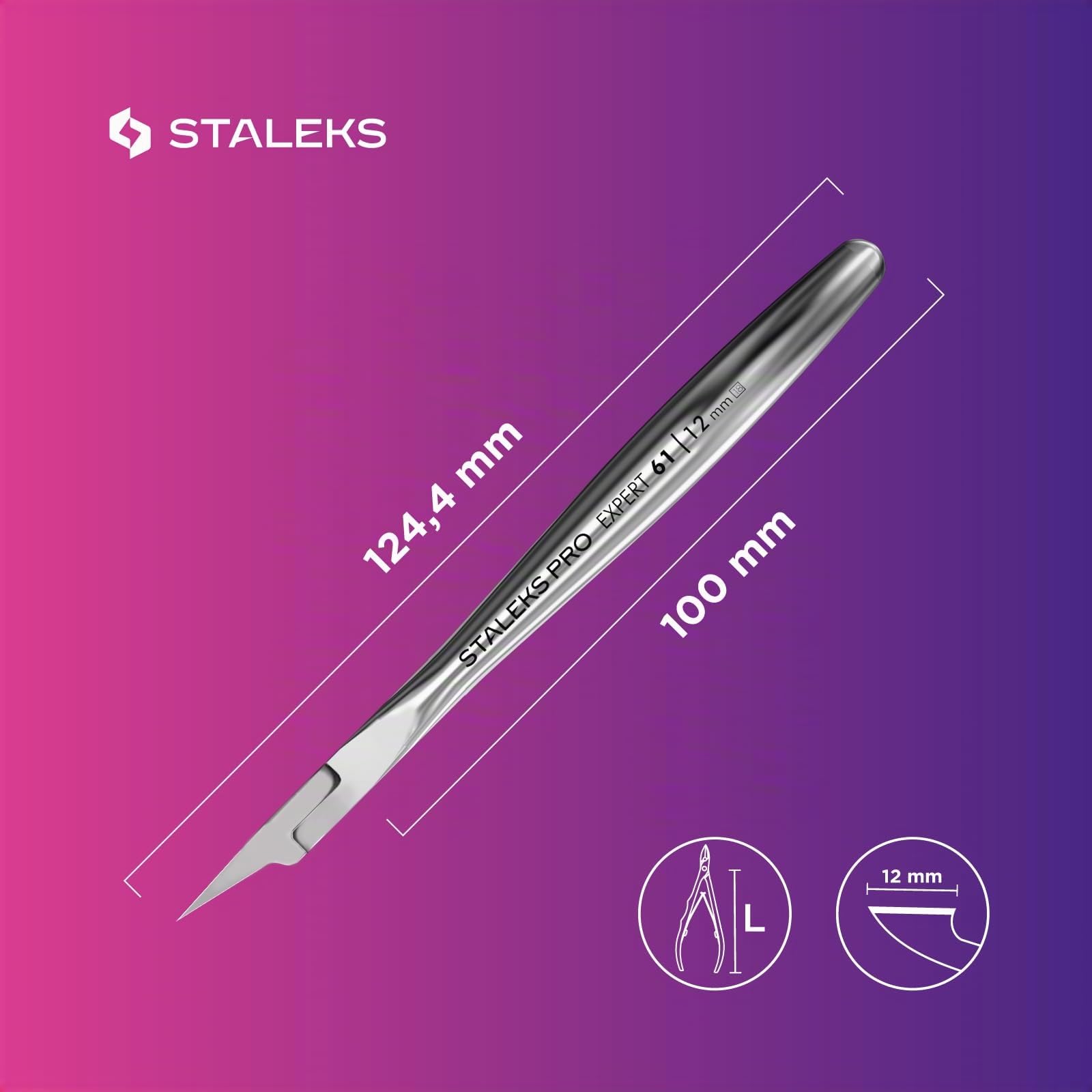 Pinza per cuticole STALEKS (lunghezza 12 mm) NE-61-12