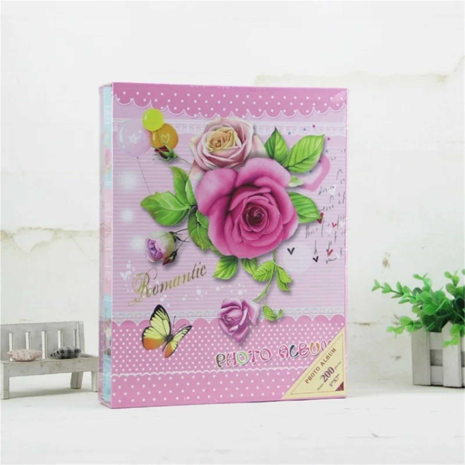 Álbum de fotos El álbum de fotos puede contener 200 bolsillos con 7 pulgadas (12, x 17,8 cm) Celebraciones aniversario