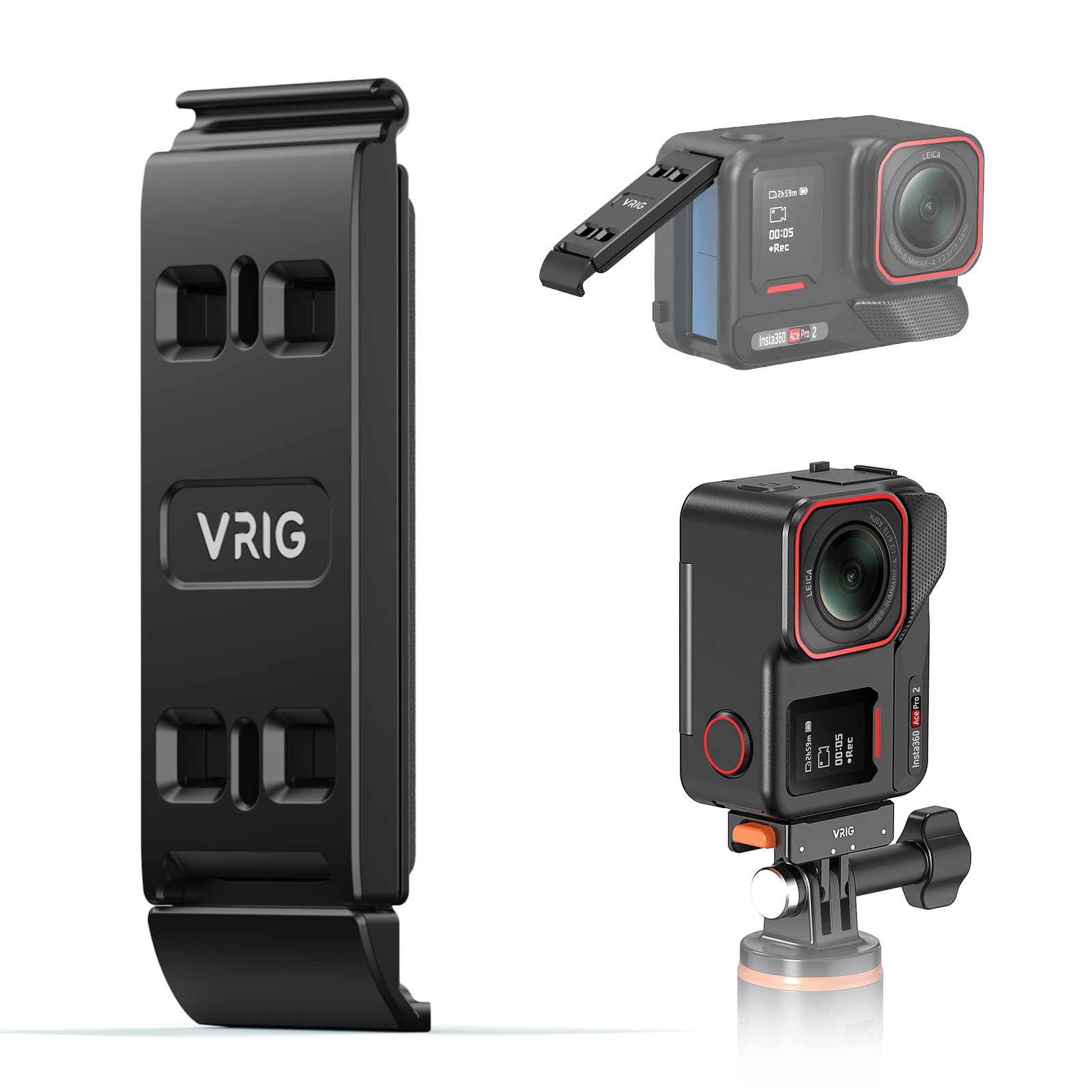 Amazon | VRIG Insta360 Ace Pro2用 バッテリーカバー クイック
