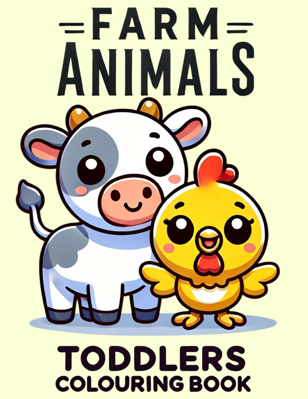 Toddler’s Farm Coloring Book: Cute and Simple Farm Animals (Pico Boo Toddlers)