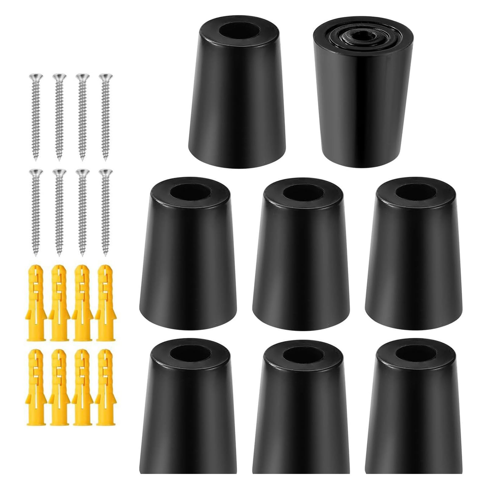 Buxuaaaa 8pcs Space Saving Vertical Ski Gear Holder Easy Installation Ski Equipment Holder Snowboard Rack for Homes and Shops Equipment
