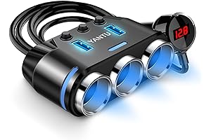 YANTU 150W Car Lighter Splitter with USB Outlet