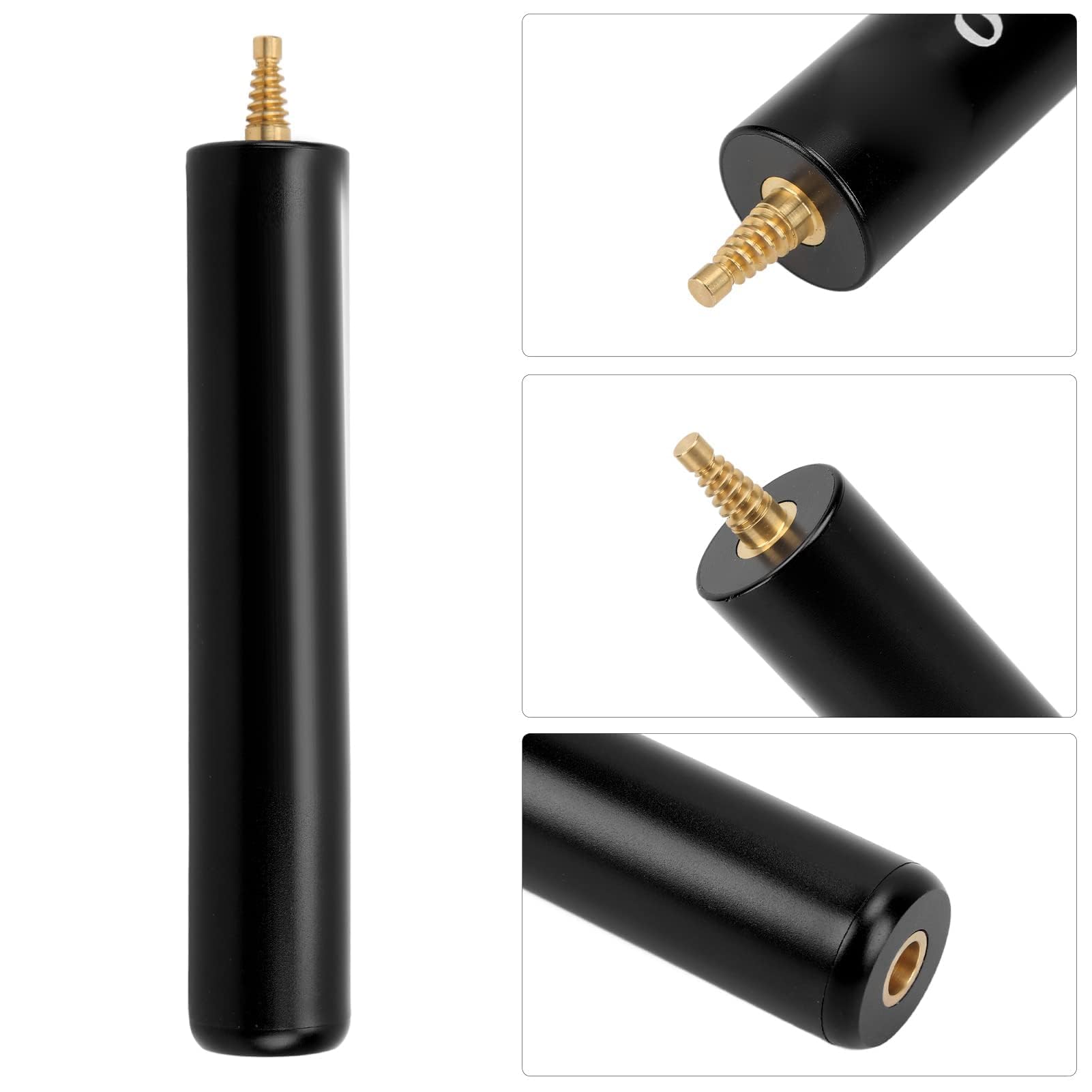 Agatige Prolunga Stecca Biliardo Alluminio 6 Pollici Nero