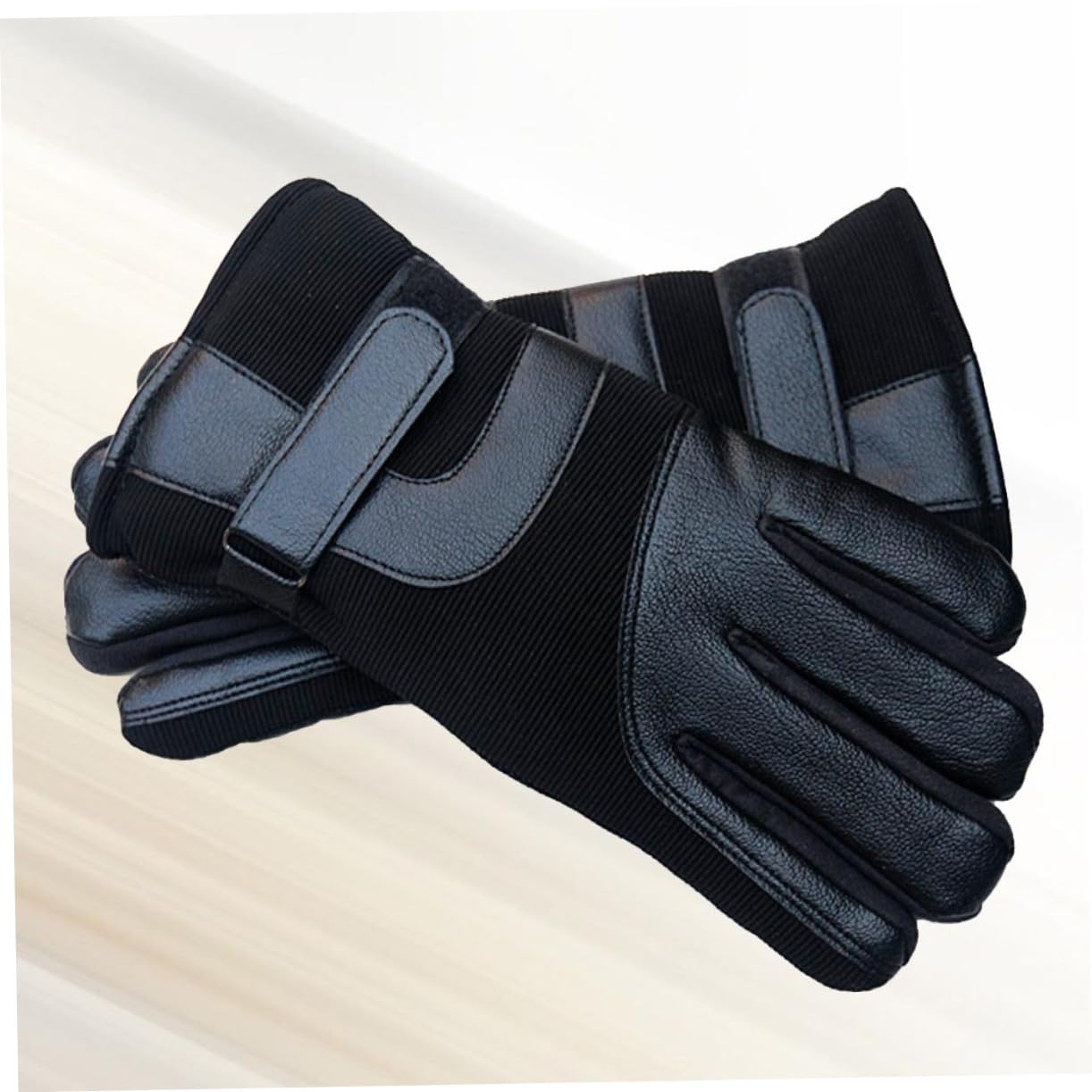 JEWEDECO Winter Men's Gloves Thicken Plush Windproof Slip Warm Comfortable for Cold Weather (average Size)