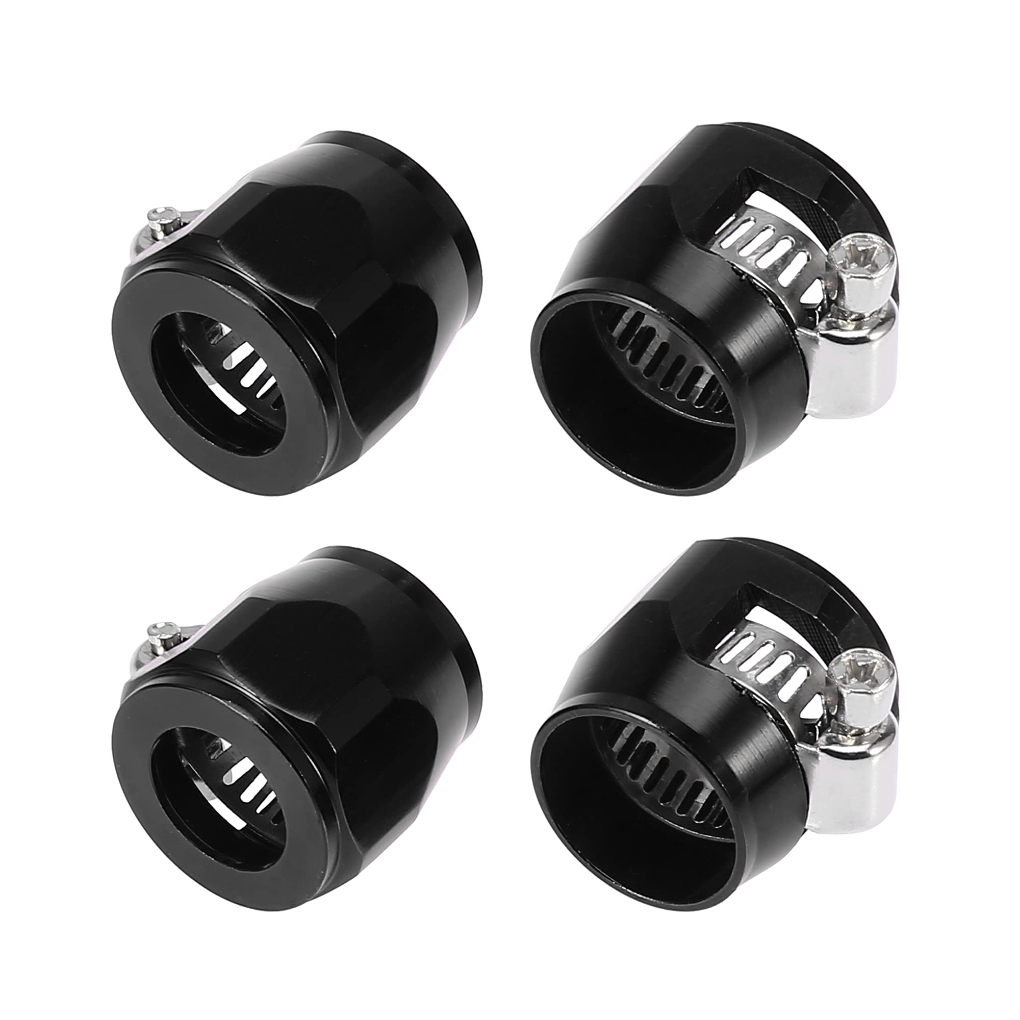 5 Raccords De Tuyau AN6 En Alliage Aluminium - Pour Carburant, Huile, Eau - Noir - Pour Voiture