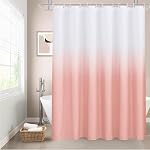 UFRIDAY Rideau de douche blanc 72 x 72 inch, Hotel Fabric Machine Lavable Rideau de douche Linge de douche imperméable Rideau de salle de douche moderne