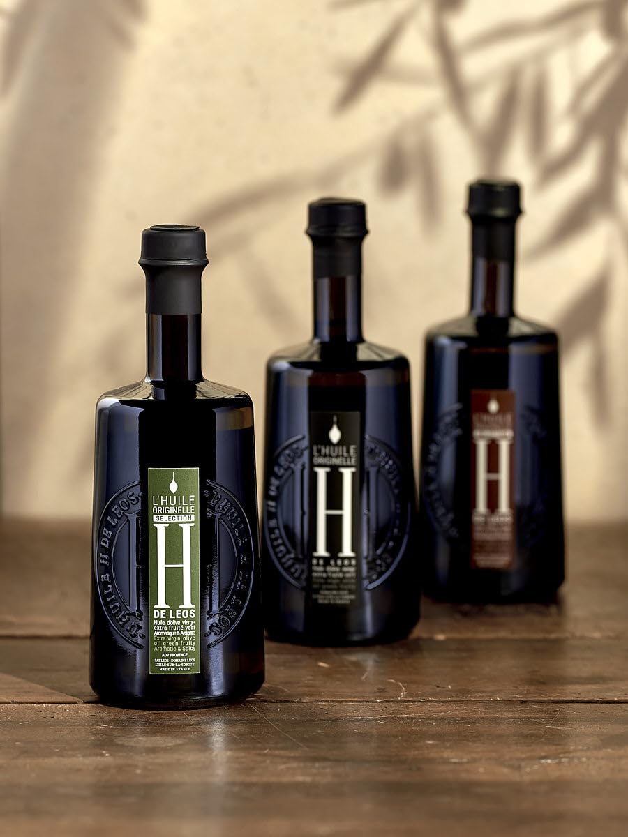 LEOS - Huile d'Olive Vierge Extra - H DE LEOS - L'Originelle - Multimedaillée - 500ml - Provence - Made in France