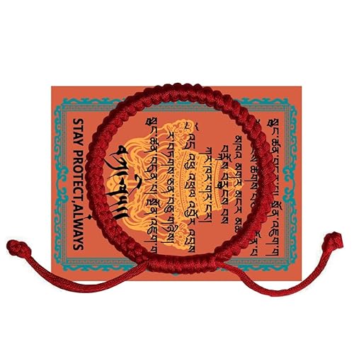 Authentic blessed Rope Lucky and Protection Handmade Nepal Braided Tie Thread Bracelet, Unisex Adult Passion protection strength Power Talisman Good