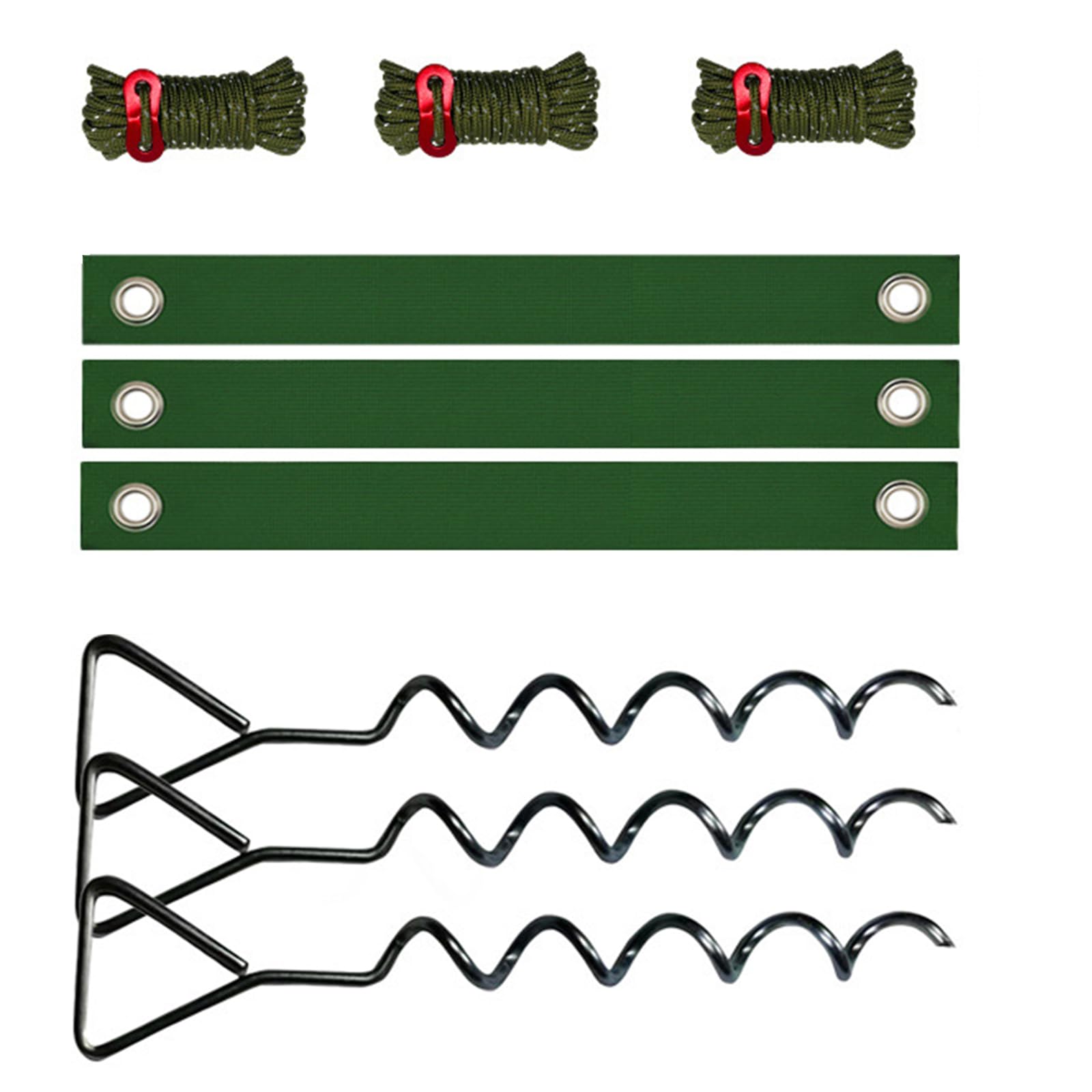 Alloneslife Black Tree Stakes And Supports Iron Coiled Stakes For Strong Anchoring In Soft Or Hard Ground Ensuring Stability Helical Metal Ground Anchors Ideal For Vegetation
