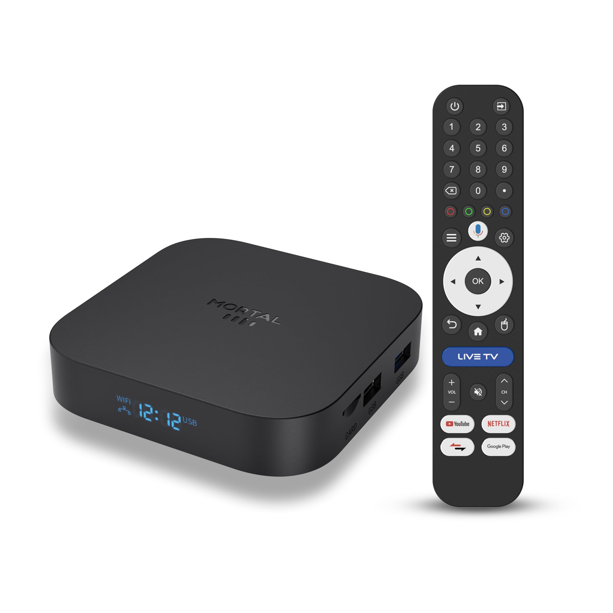 Boitier Android 14.0 TV Box 2G RAM 16G ROM RK3518 Quad Core Cortex A53 | Smart TV BOX Mali-450 MP2 GPU Support 10/100M Ethernet 2.4G /5.8G Dual-Band WiFi BT 5.4 HD 8K Android Box