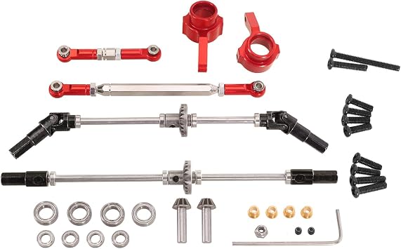 RC Parts for 112 MN82 LC79 MN78 Metal Front Rear Axle Assembly Steering Cup Steering Rod Kit
