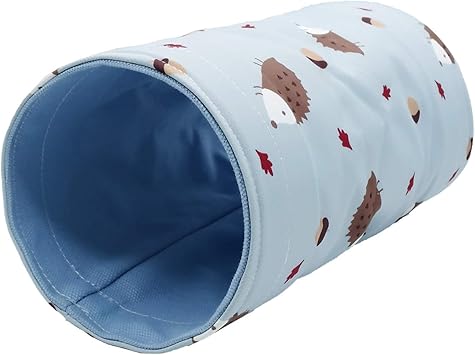 Amazon ドワーフウサギハムスターモルモットチンチラシュガーグライダーハリネズミの隠れ家の洞窟のための手作りの小動物の隠れ家のトンネル 折りたたみ可能なペットのおもちゃのトンネルチューブ ブルー Caili 飼育ケージ内装 通販