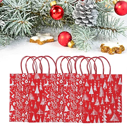 10 Pezzi Sacchetti Regalo Di Natale, Sacchetti Regalo Natalizi In Carta Kraft, Sacchetti Regalo A Tema Natalizi, Per Matrimonio Regalo Compleanno Fest