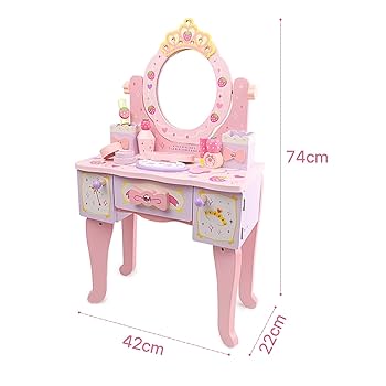 鏡台　ドレッサー　パステルピンク　姫系　地雷系　おままごと　キッズドレッサー 楽天市場】ドレッサー おままごと 姫系 可愛い 子供ドレッサー