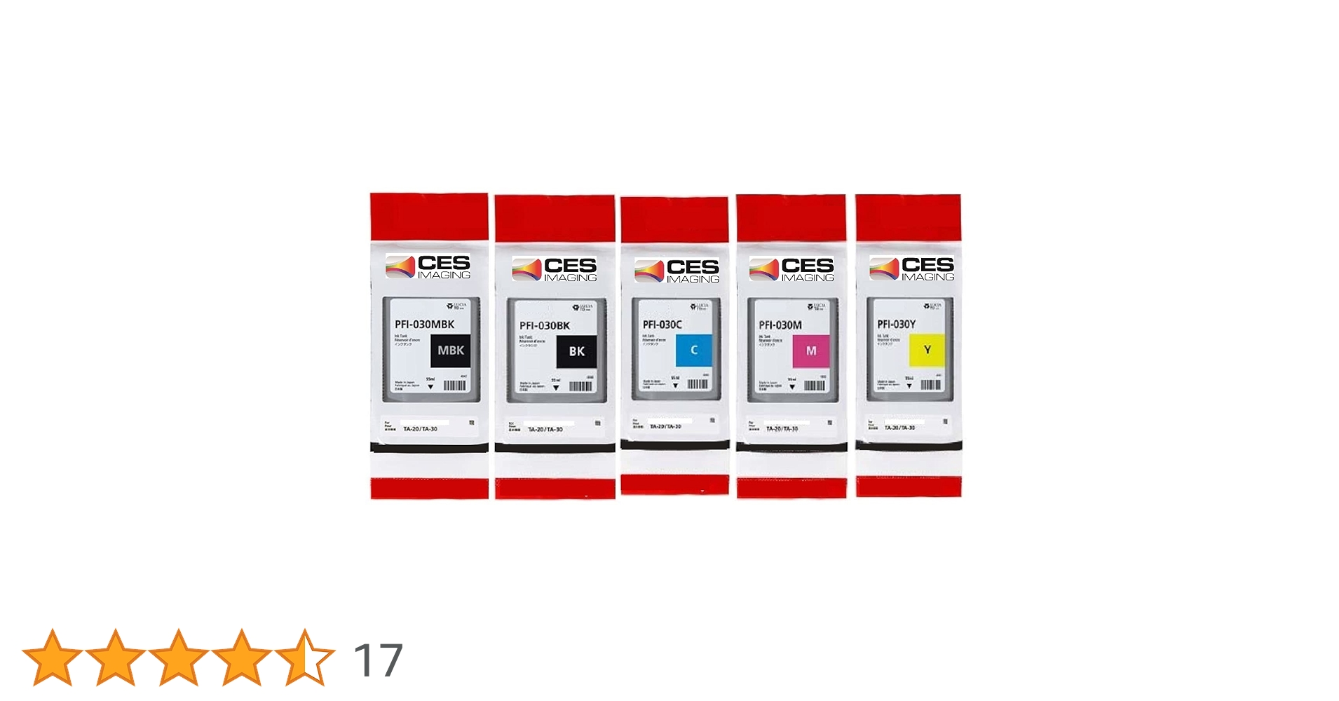 プリンター・複合機 Canon PFI-030BK.030C.031M.PFI-030Y Canon PFI-030/031M Ink Cartridges for TM-240, TM-340, TA-20