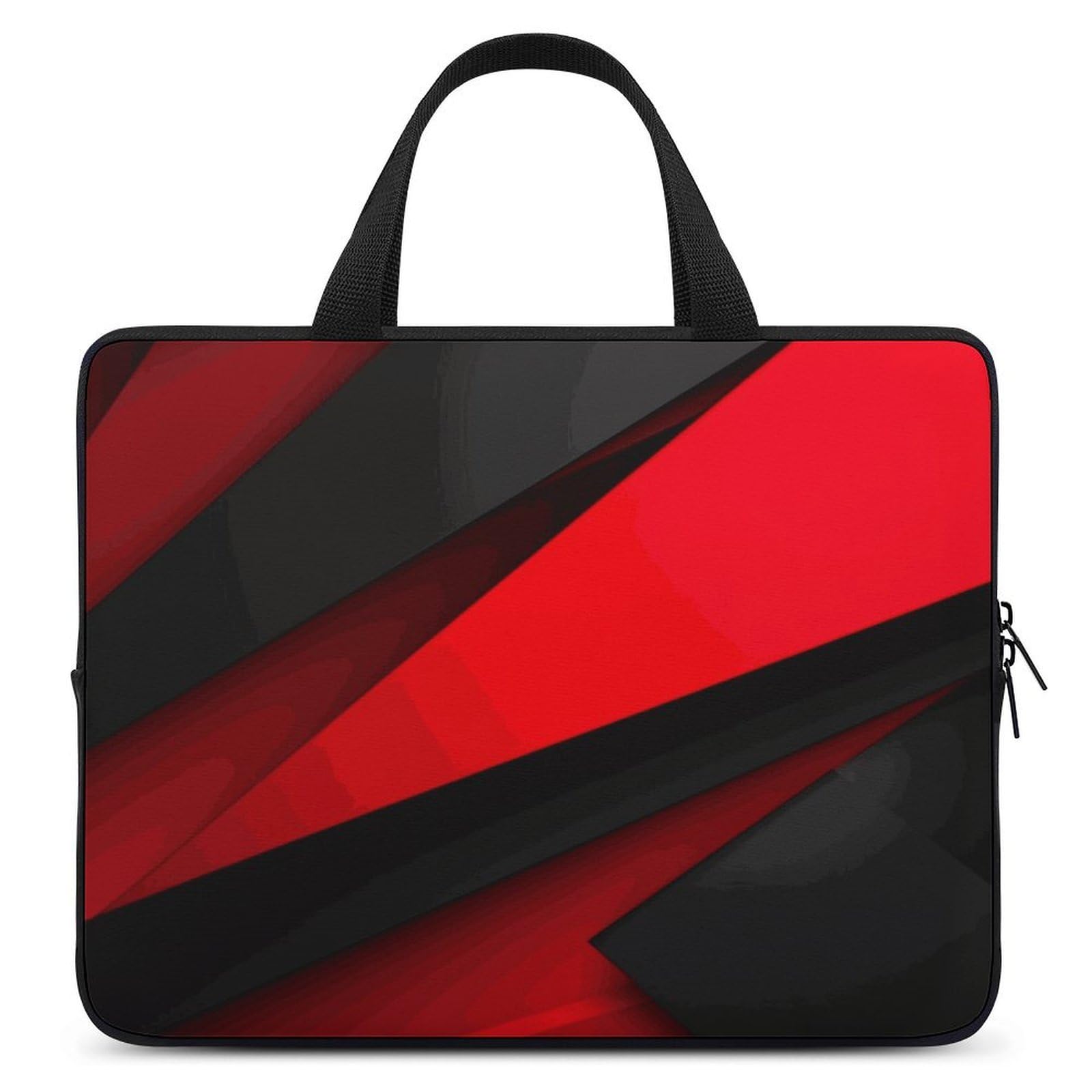 Custodia protettiva per computer portatile da 17", ultra sottile, leggera e impermeabile, in neoprene resistente, con cinghia da polso, colore rosso e nero