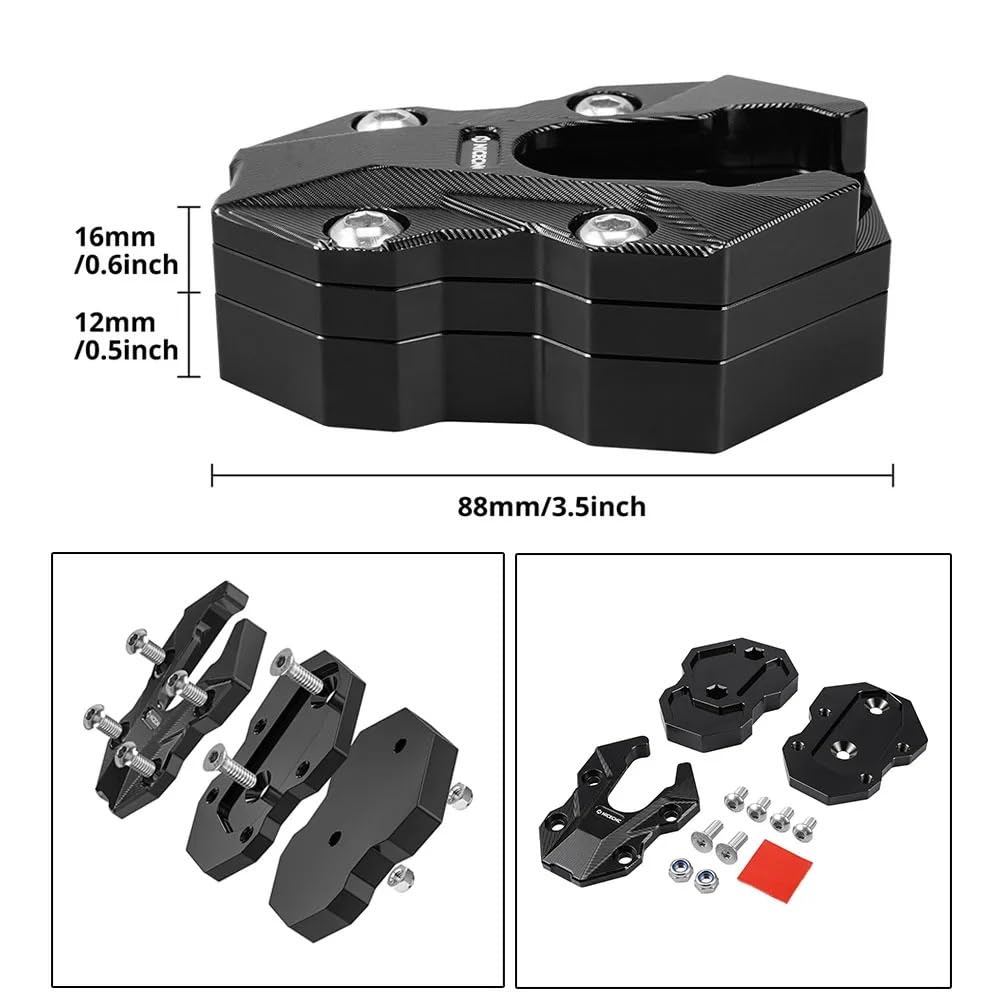Colonna di sterzo moto Adatto per BMW R1300GS R 1300 GS Adventure 2024-2025 Sostituisci 4653 1638616 Cavalletto Piastra di estensione Cavalletto laterale Ingranditore Pad