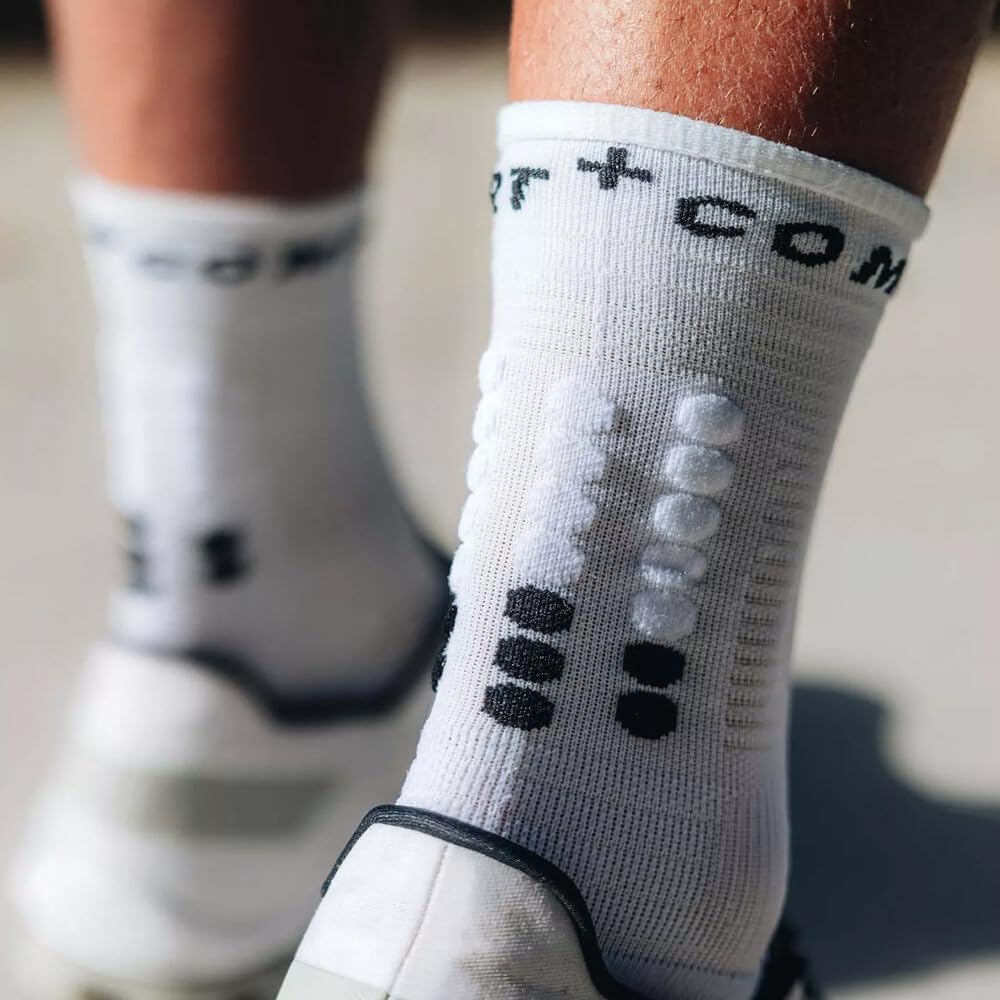 COMPRESSPORT Calze Sportive PRO Marathon Bianco