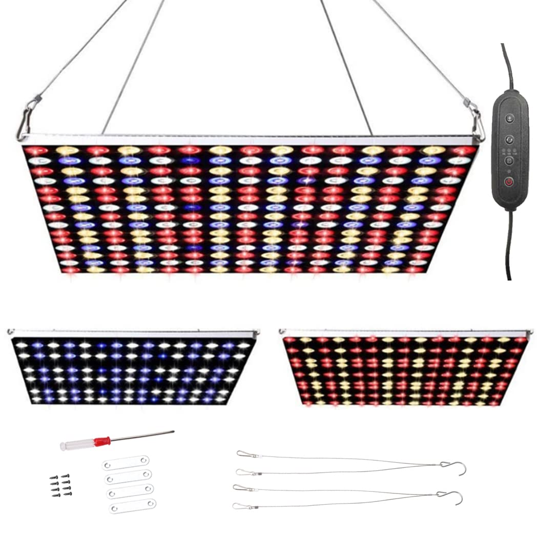 150w Lampara de Planta LED Cultivo Tubo, Full Spectrum con Luz Azul Roja, Temporizador 3/6/12h, para la Germinación, el Crecimiento y la Floración de Las Plantas, Lampara de Cultivo