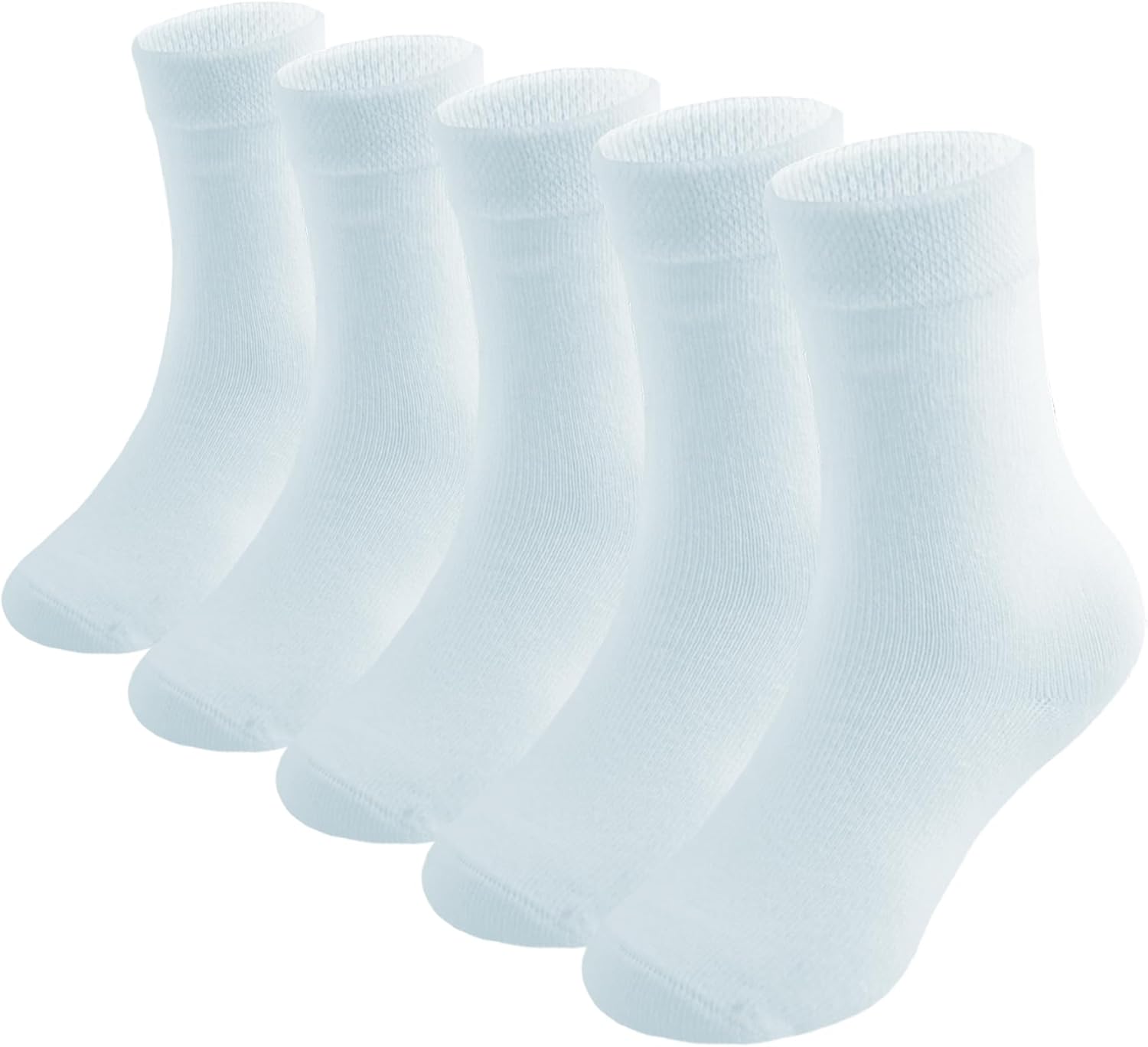 Marchare Boys Seamless Crew Socks School Dressy Socks Uniform Athletic Calf Sock For Kids